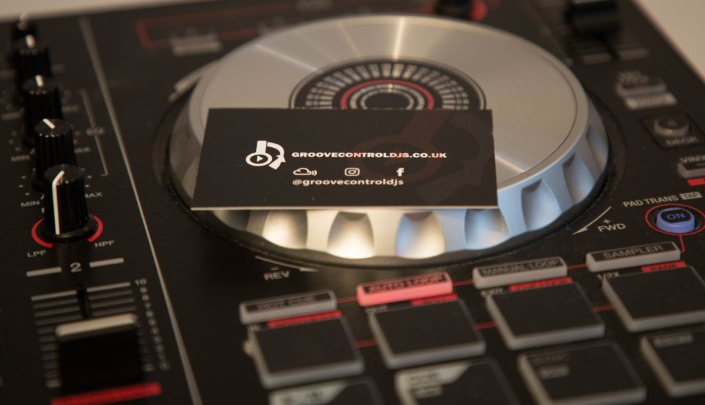 DJ Hire Controller and business card